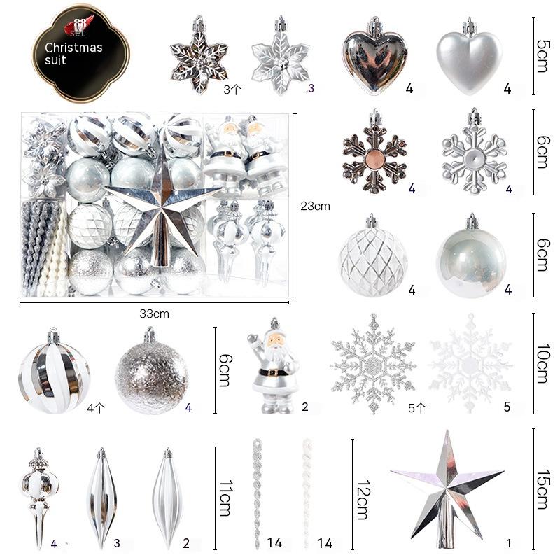 Christmas Ball Decorations Set - Festive Special-Shaped Holiday Ornaments