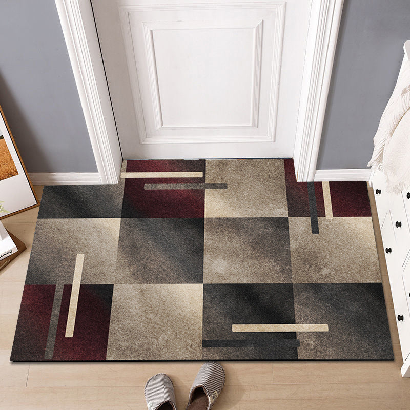 Crystal Velvet Doormat Entry Rug Modern Minimalist Household Floor Mat