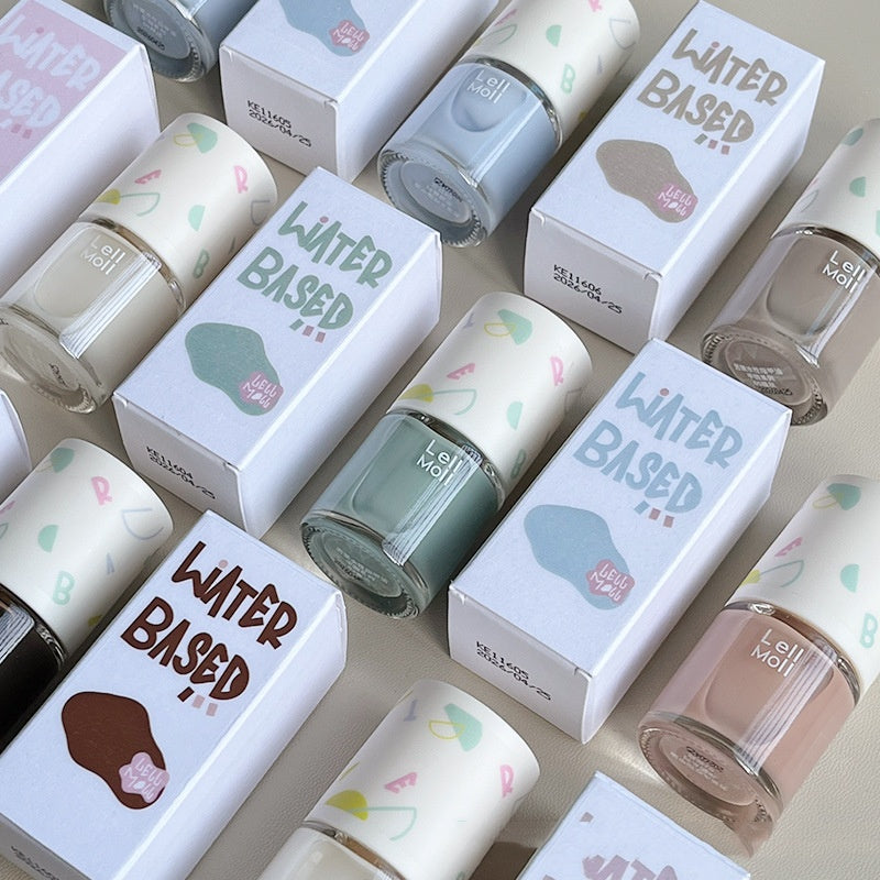 Water-Based Tearable Nail Polish - Quick-Drying & Odor-Free Formula
