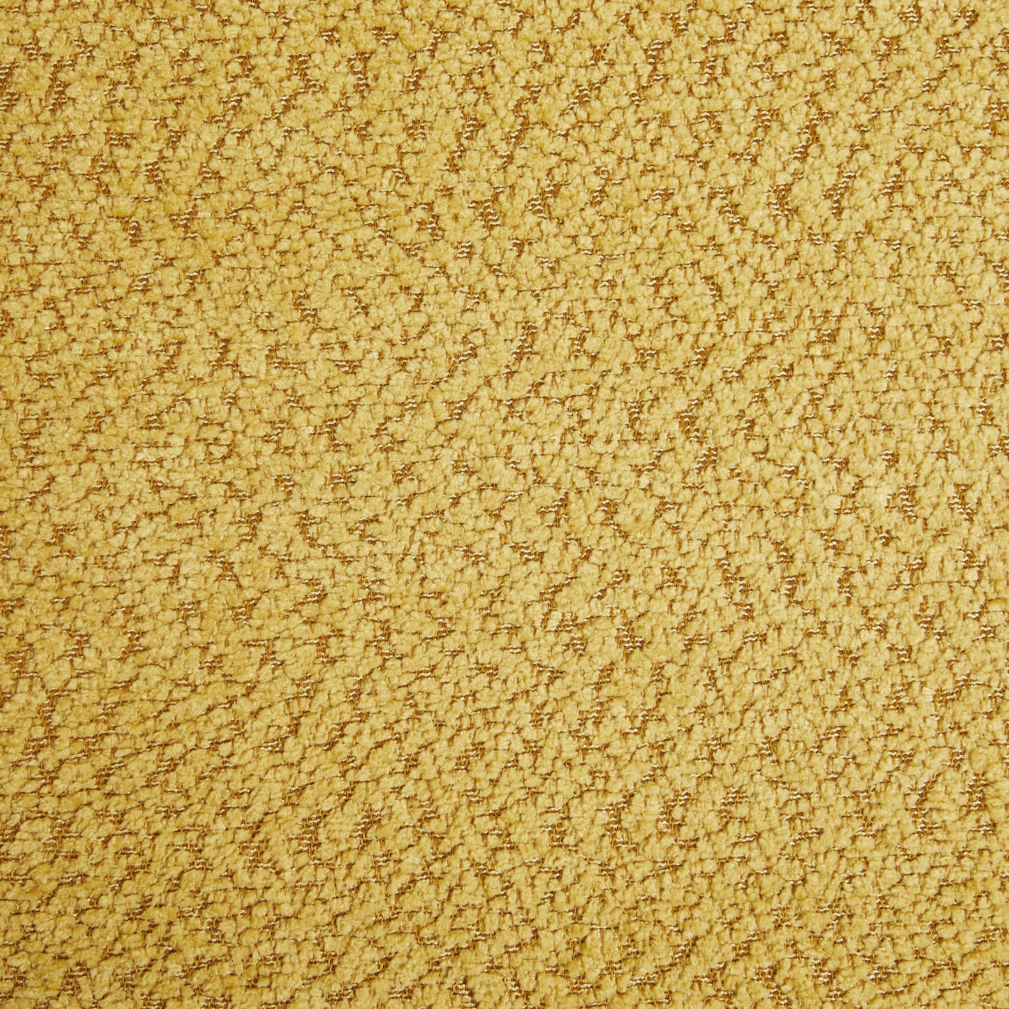 Yellow Boucle Upholstered Chaise Lounge Chair with Ottoman & Pillows