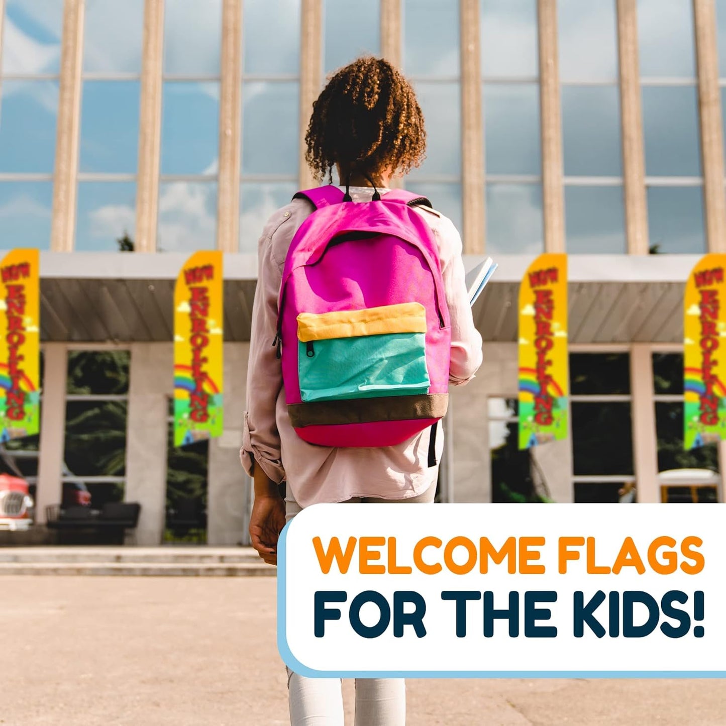 Daycare Now Enrolling Advertising Flags - Pack of 2