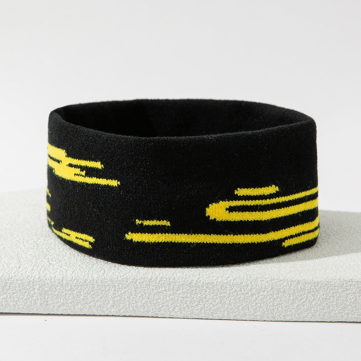 Stretch Sports Sweat-Absorbent Knitted Hair Band - Unisex Fitness Accessory