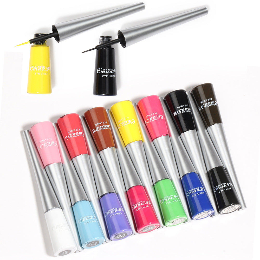 Liquid Eyeliner Set - 14 Quick-Drying Colors for Eye Makeup