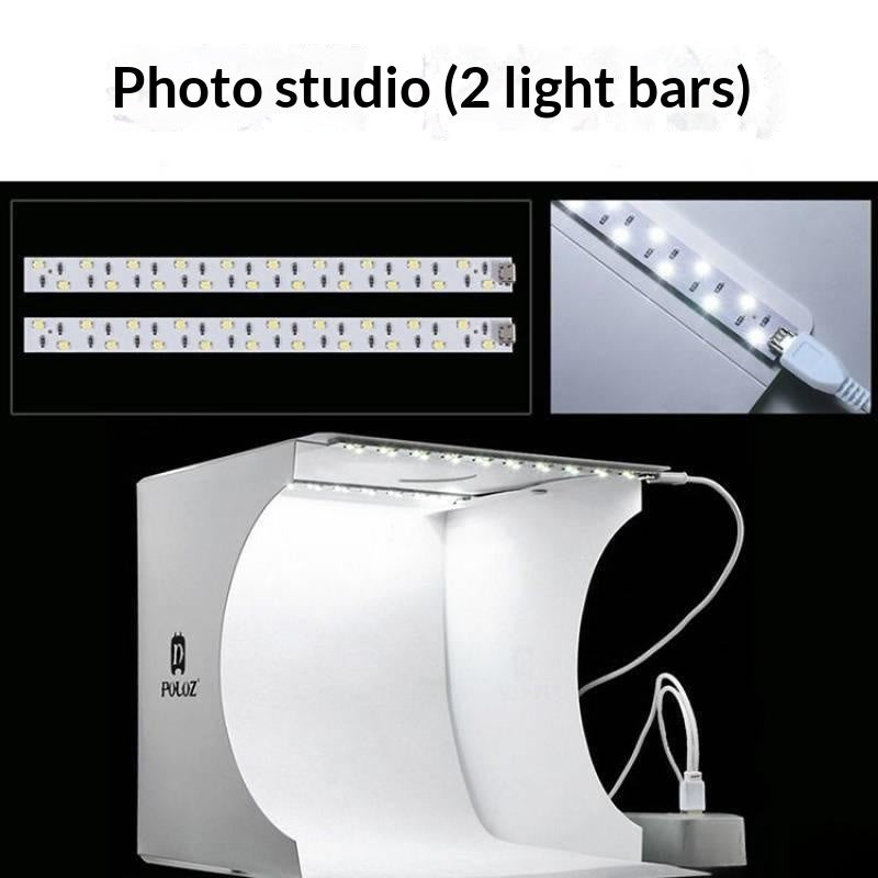 Foldable LED Mini Photo Studio with Adjustable Lighting for Photography