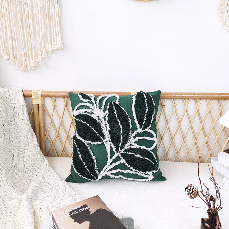 Bohemian Minimalist Tufted Pillow 45x45cm - Home Textile Decor