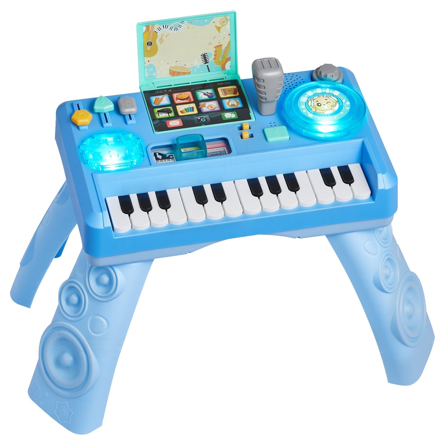 Baby Musical Activity Table with 133 Sounds LED DJ Turntable & Recording - Toddler Toy Gift