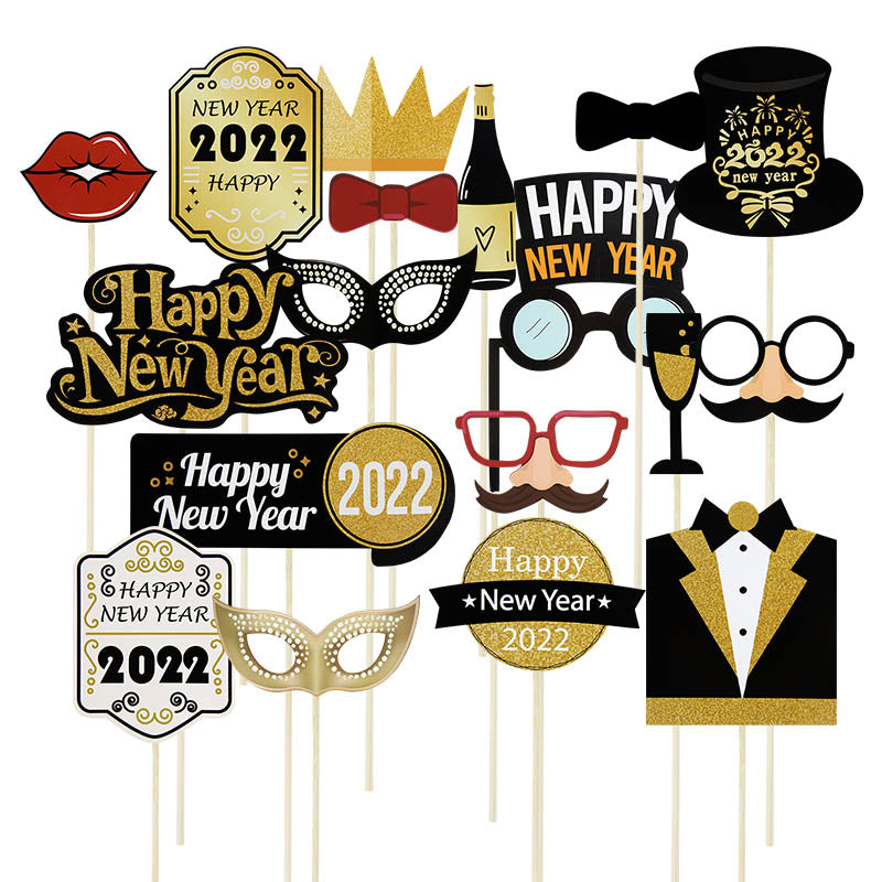 New Year's Letter Pull Flag Party Decoration Photo Props - Festive Home & Garden Decor