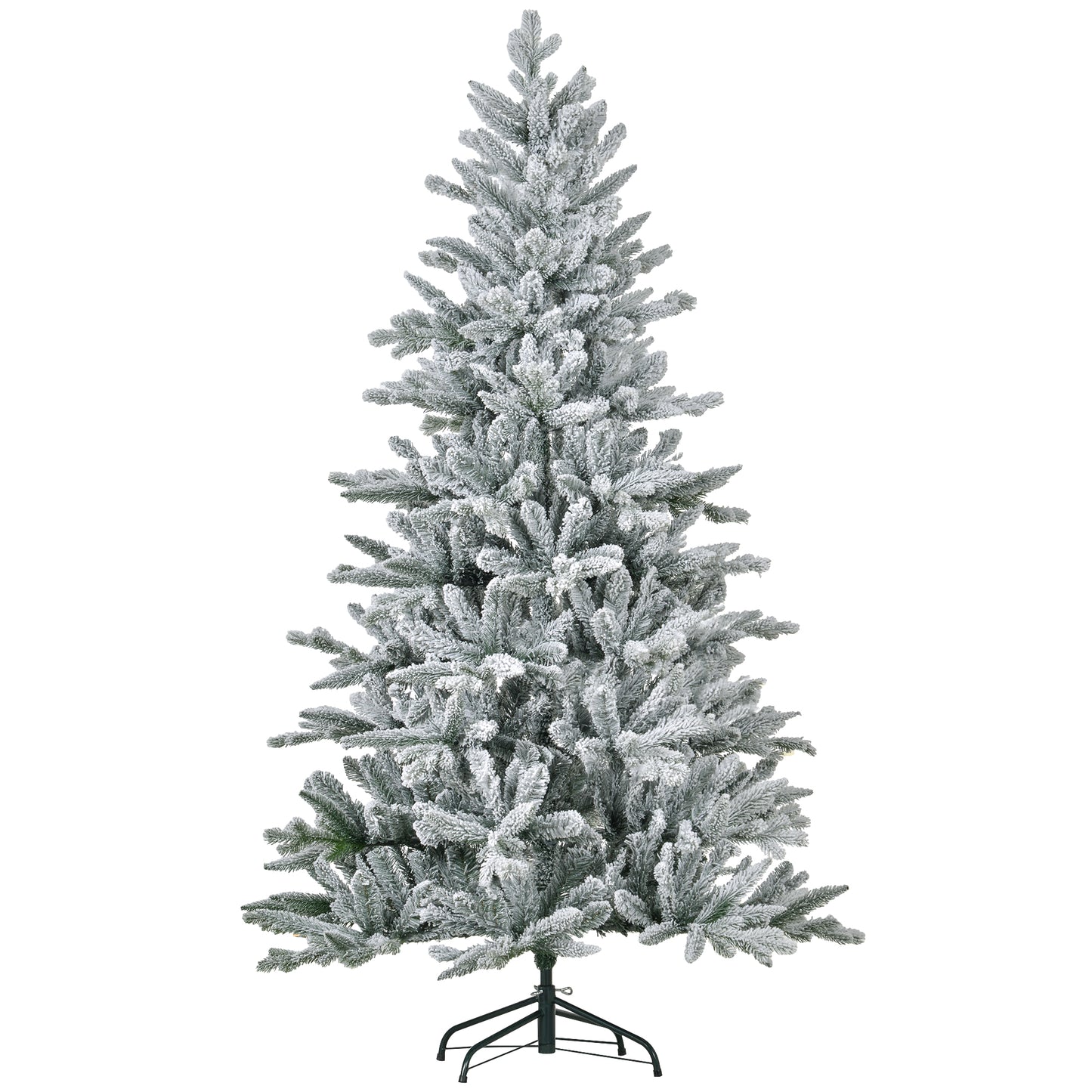 6ft Snow Flocked Artificial Christmas Tree with 994 Tips