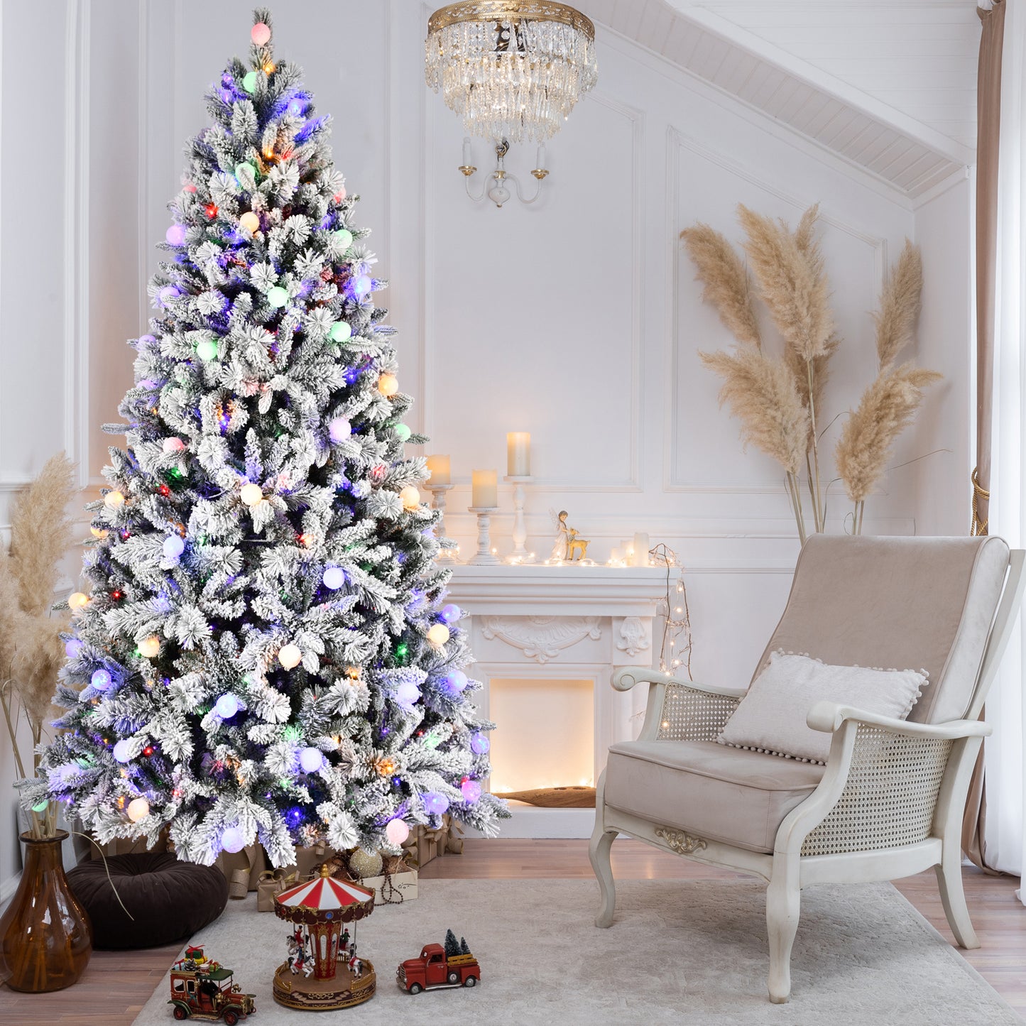 PVC Christmas Tree - Mixed Needle Design, Multiple Heights