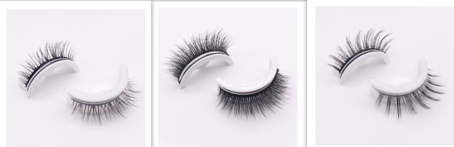 Self Adhesive False Eyelashes Reusable No Glue Natural & Long Styles