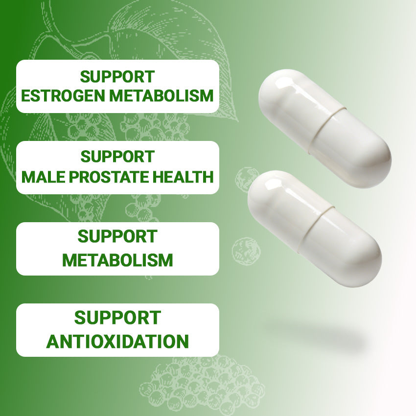 DIM Supplement 400mg - Hormone Balance for Men & Women - 60 Capsules