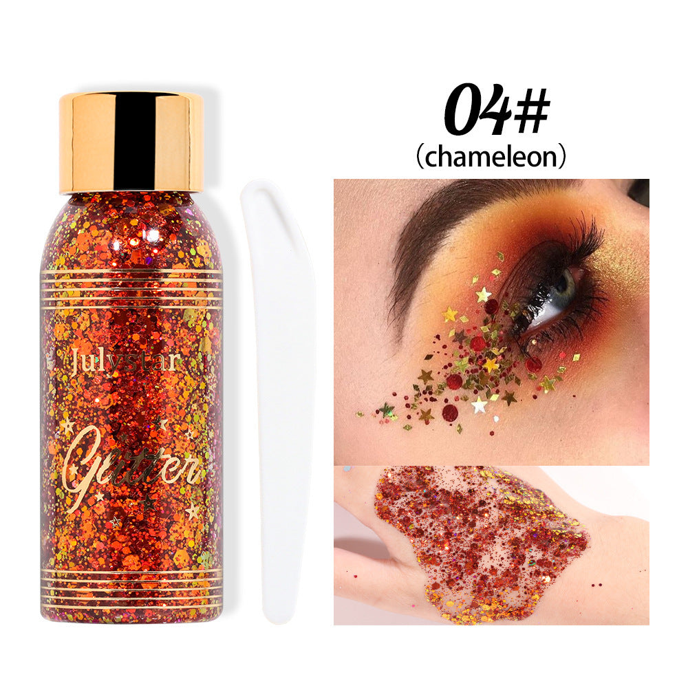 Chameleon Liquid Eyeshadow - High-Shine Glitter Gel for Face and Body