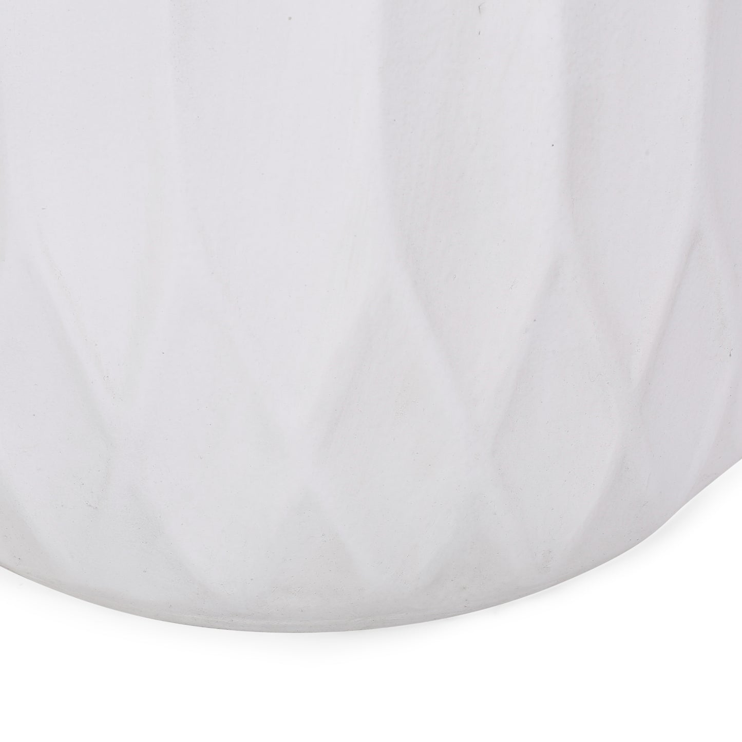 Round Outdoor Side Table - 15 Inch Antique White End Table