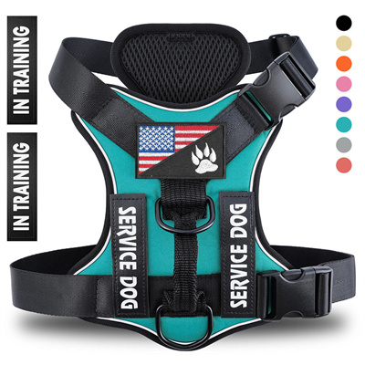Reflective Breathable Polyester Dog Harness - Adjustable & Durable Pet Strap