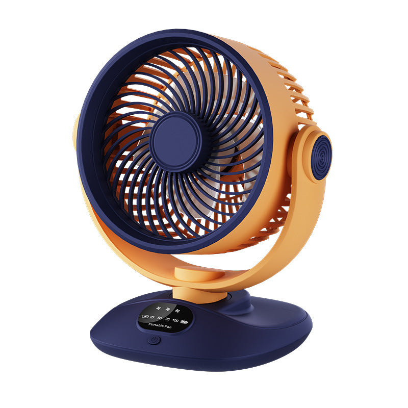 2400mAh Desktop Fan with Adjustable Speed and Tilt for Home Office