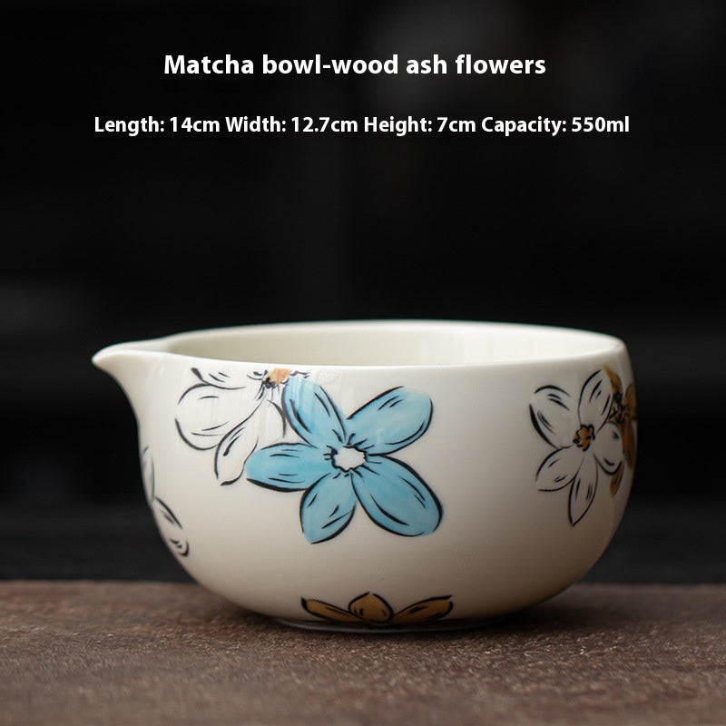 Japanese Tea Ceremony Set with Matcha Bowls & Whisks - Multiple Colors