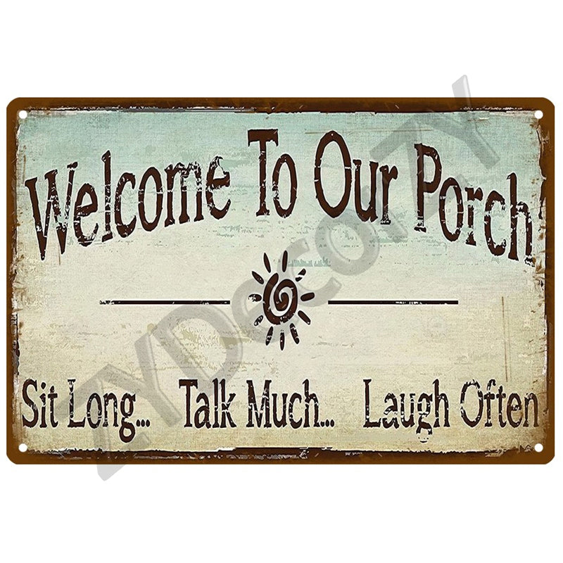 Antique Iron Sheet Wall Art for Home & Cafe Decor - 20x30cm
