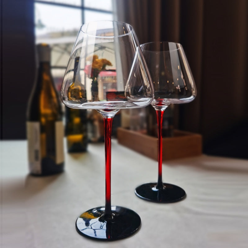 Red Wine Glass Set with Multiple Sizes and Styles - Elegant Home Barware