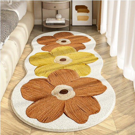 Flower Shaped Cashmere Bedside Blanket - Soft, Skin-Friendly Home Decor