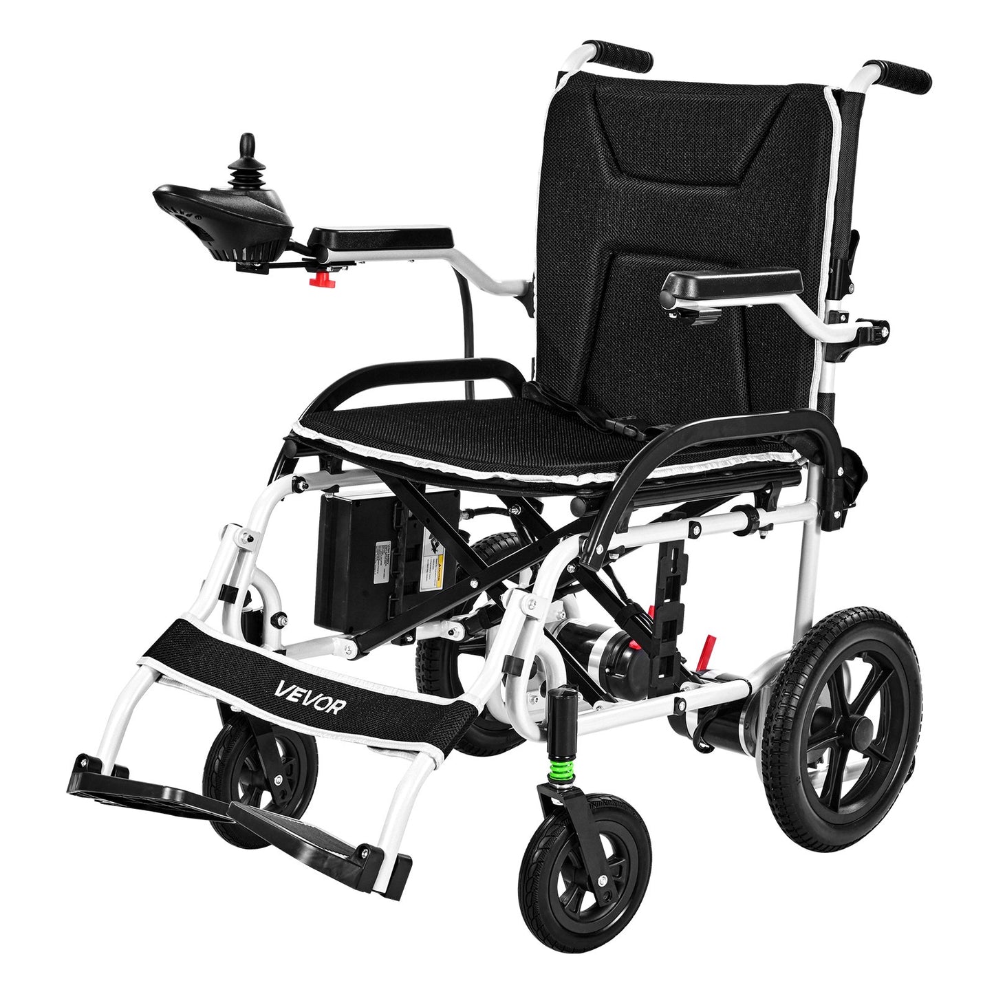 Electric Wheelchair 220lbs Capacity Foldable Lightweight 12 Mile Range