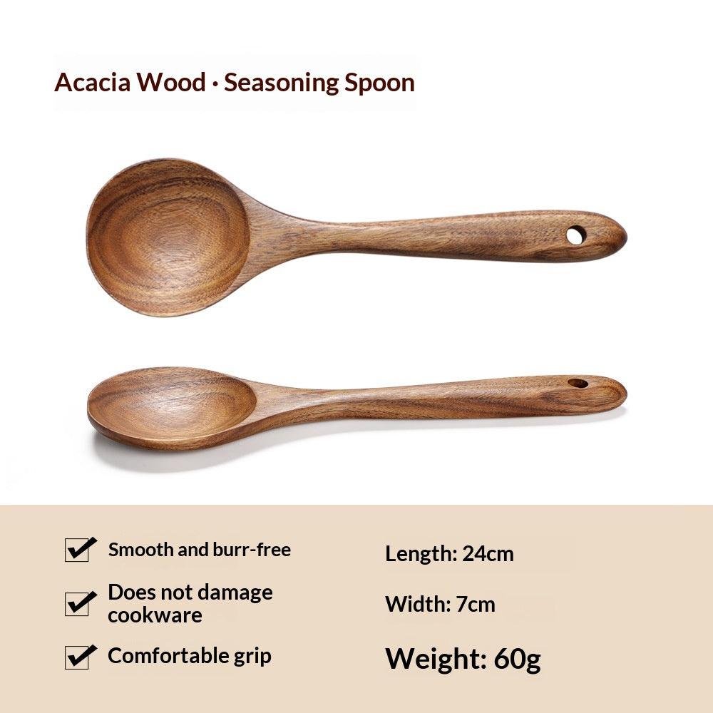 Spatula Soup Ladle And Wooden Turner Set In Teak
