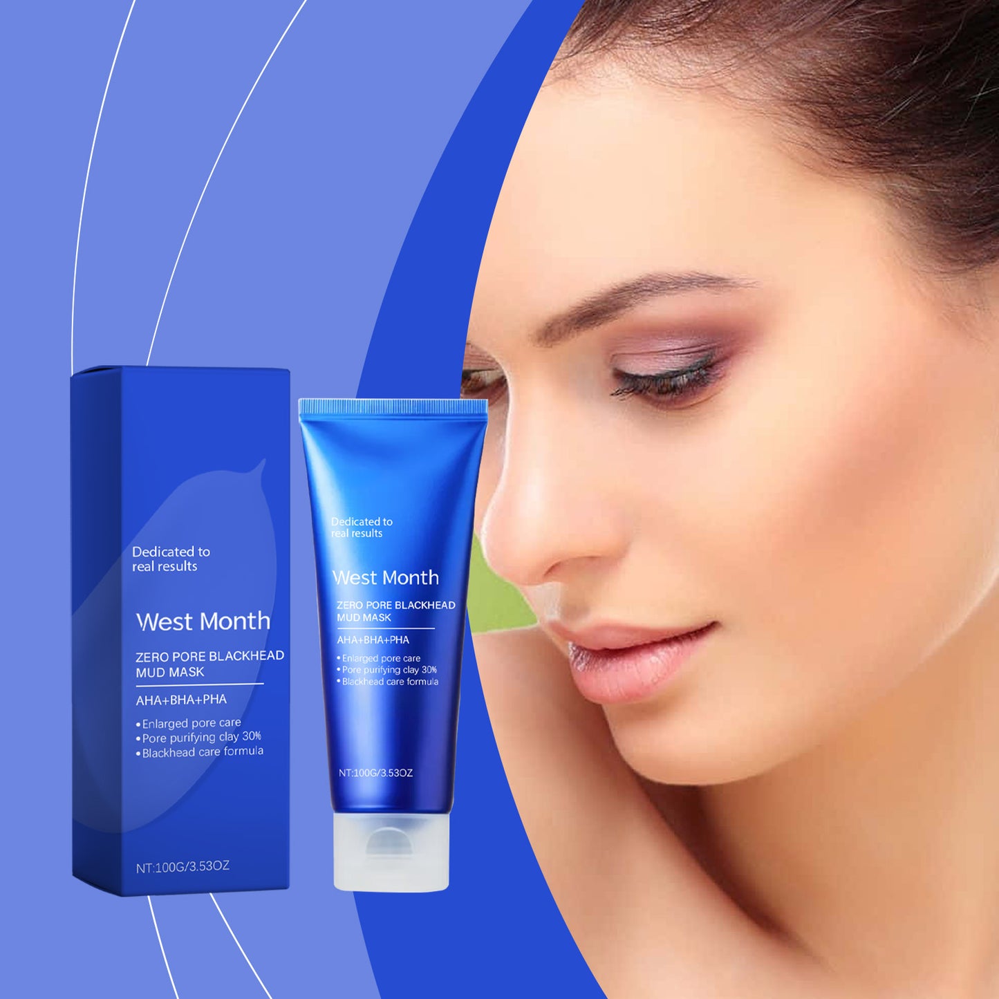 Deep Cleansing Mud Mask for Blackheads & Acne Control - Salicylic Acid