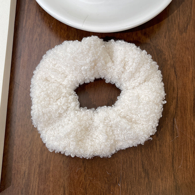 Cute Plush Elastic Hair Scrunchie - Soft Large Intestine Style Hair Band