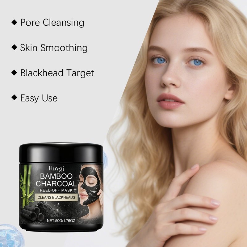 Bamboo Charcoal Tearing Mask - 50g Facial Skin Care Mask for Clear Skin