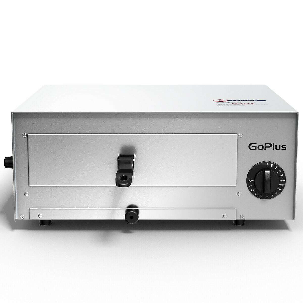 Commercial Stainless Steel Pizza Oven with Timer & Crumb Tray