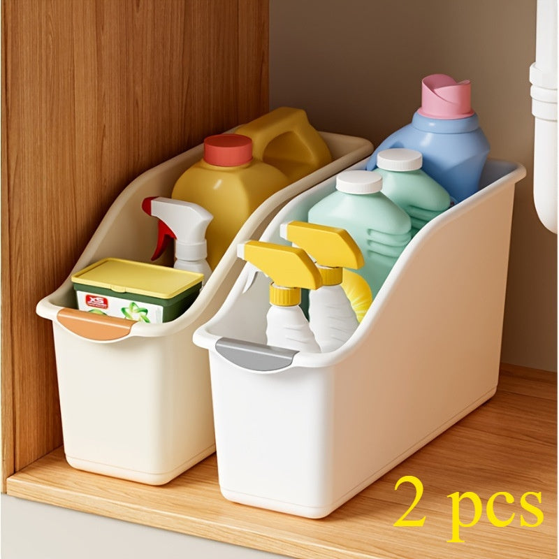 Under Sink Storage Box on Wheels - Multi-Color Kitchen Organizer