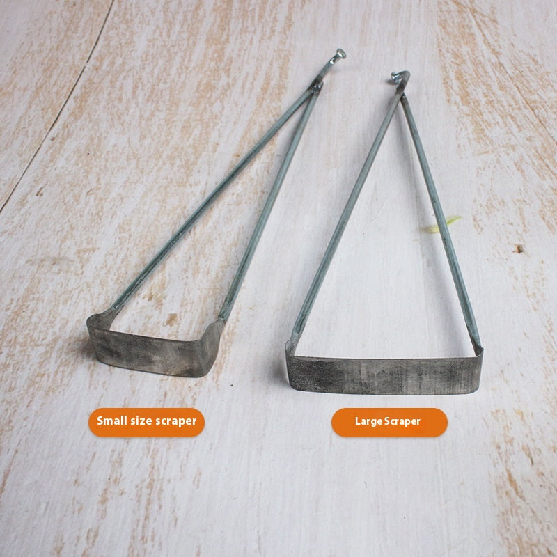 Ceramic Clay Trimmer Fork - Home Garden Kitchen Storage Tool - Silver Gray