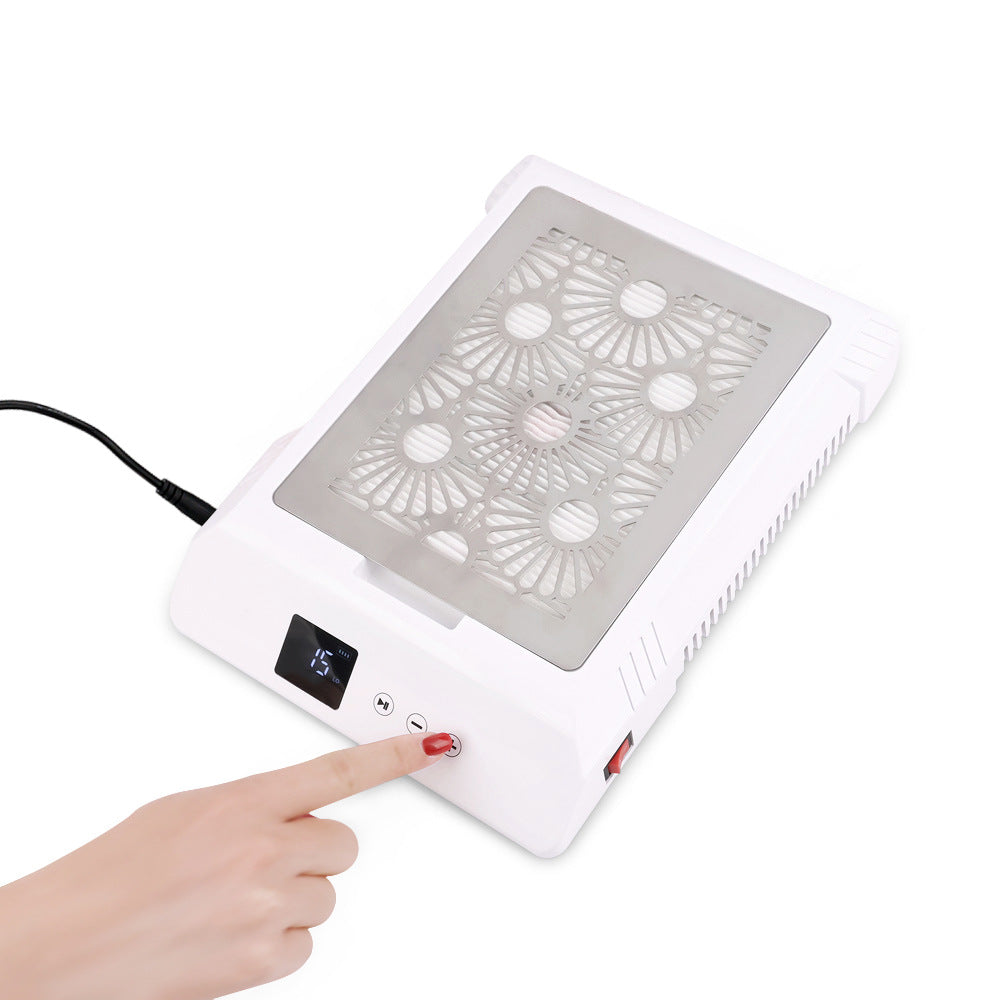 Desktop Nail Dust Cleaner with Filter for Manicure Dust Absorption
