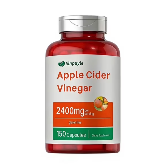 Apple Cider Vinegar Capsules 2400mg - 150 Capsules, Gluten-Free Supplement