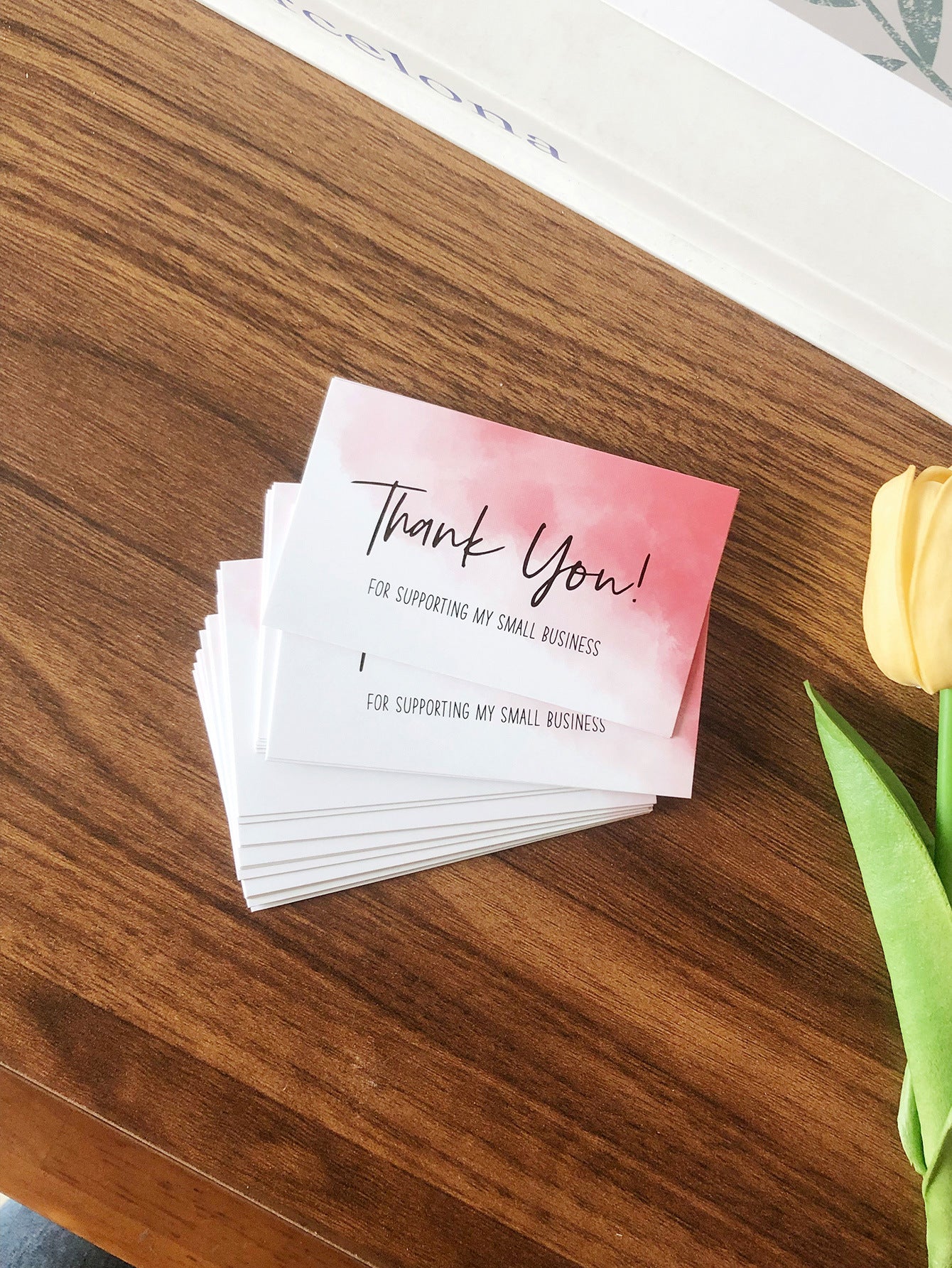 Thank You Greeting Cards Set for Weddings Parties & Holidays - 50 Pack