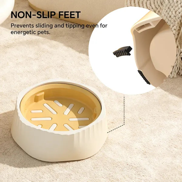 Dual-Purpose Slow Food & Fast Food Pet Bowl Set for Cats and Small Dogs