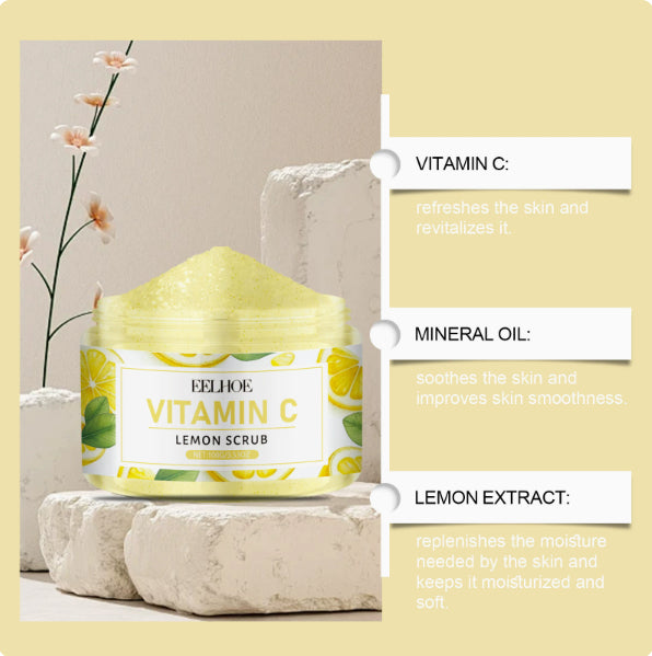 Lemon Exfoliating Body Scrub - 100g Natural Skin Care for Smooth Skin