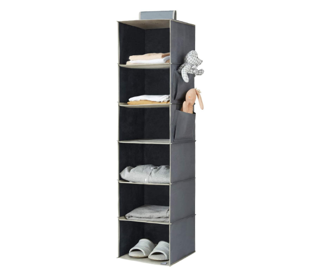 Bamboo Multi-Layer Wardrobe Storage Hanging Bag - Clothes Shoes Organizer