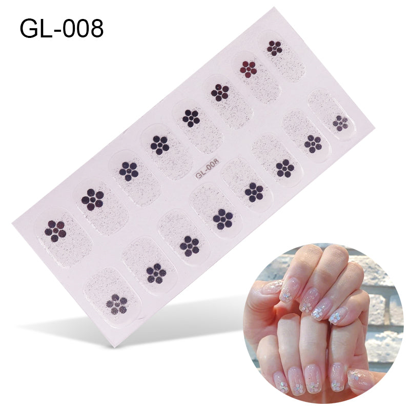 Laser Letters Nail Stickers Color Oil Film for Nail Art - Multiple Styles