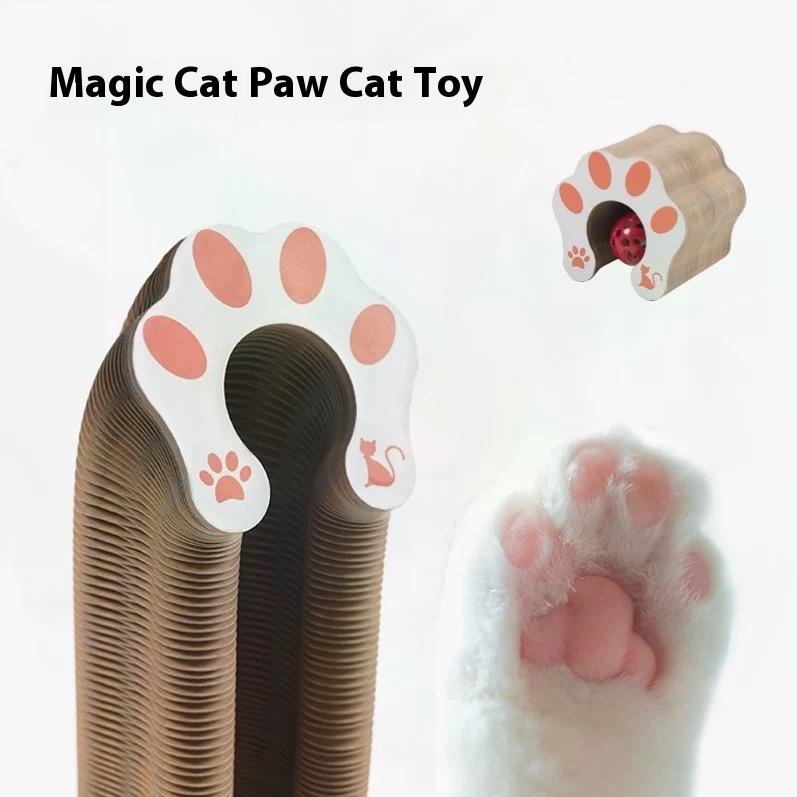 Foldable Wooden Cat Scratching Post - Interactive & Anti-Scratch Design