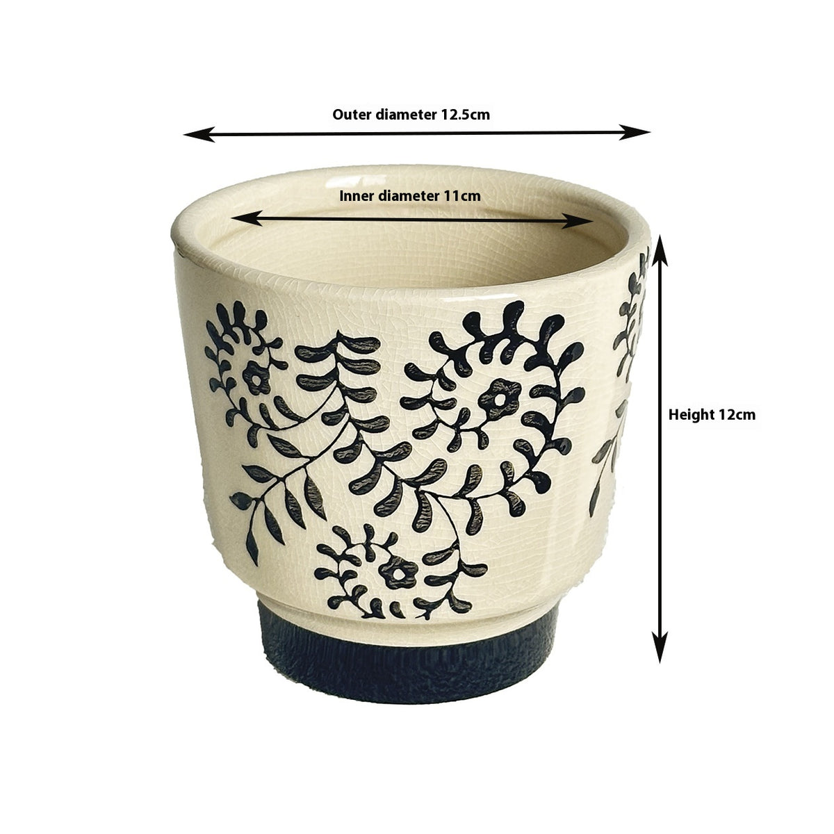 Ceramic Flower Pot for Home & Garden - Decorative Plant Container, Various Styles