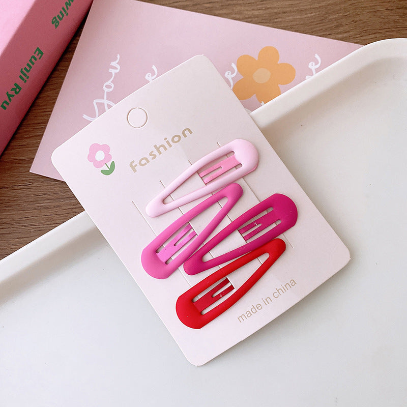 Sweet Rose Hollow Heart Five-Star Hair Barrettes for Women
