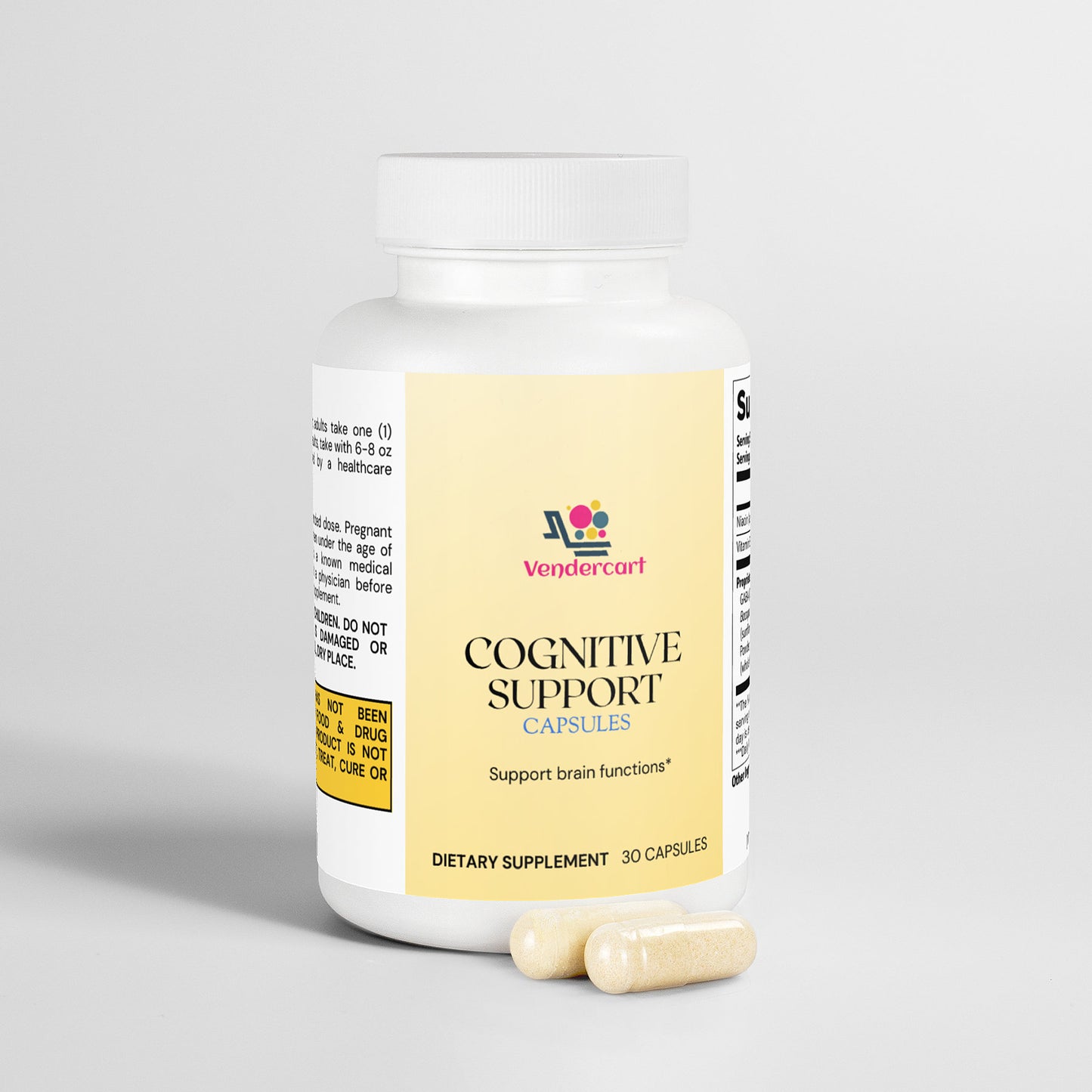 Cognitive Support Supplement - Brain Focus, Memory & Mental Clarity Booster