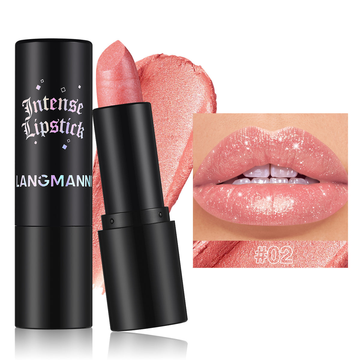 Multicolor Gothic Style Pearl Lipstick for Lips & Cheeks - Dual-Use Makeup