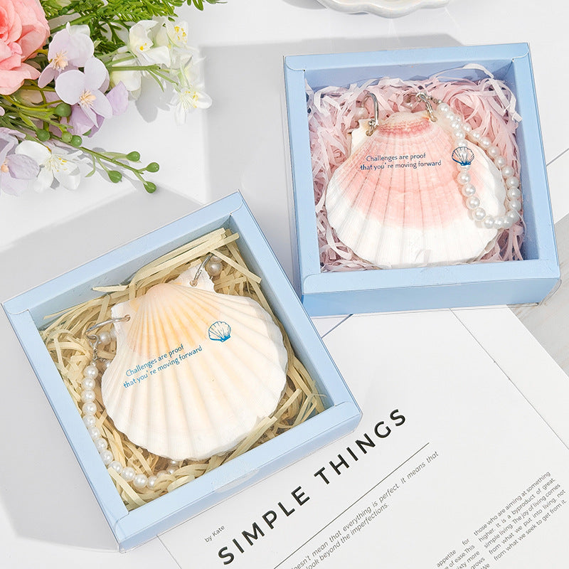 Colorful Natural Shell Journal - Ocean Style Compact Stationery