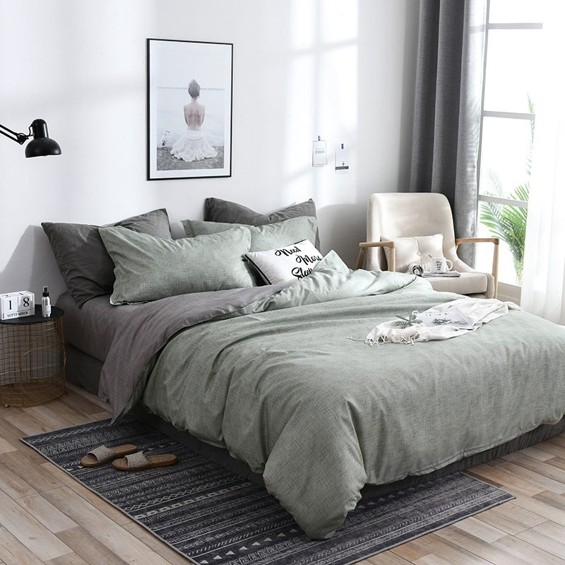 Pure Cotton Bed Sheets Set Minimalist Soft Bedding for Home