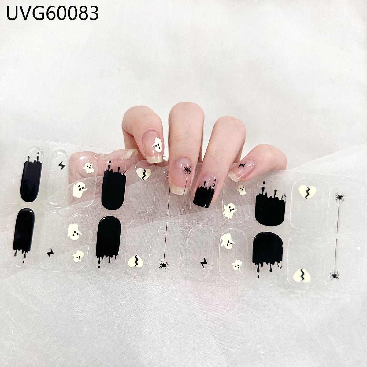 Transparent UV Gel Nail Stickers