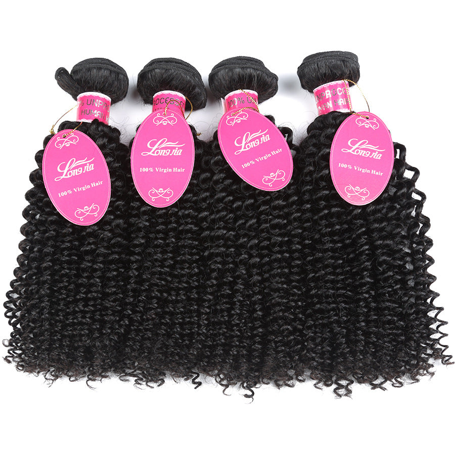 Deep Curly Human Hair Bundles - Brazilian 10A Hair Extensions