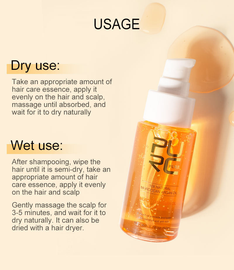 Hair Oil with Essential Oils - 50ml Bottle