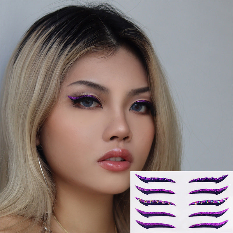 Self-Adhesive Eye Shadow Stickers for Stage Makeup and Parties
