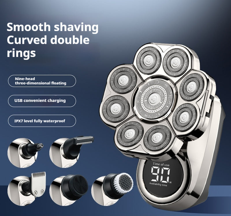 Electric Hair Clipper with LED Display - Rechargeable